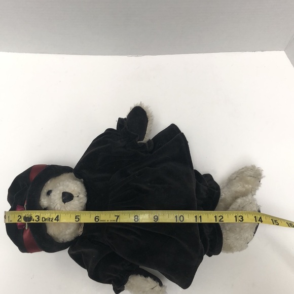 Boyds Bears Archive Collection Bear with Black Velvet Dress & Coordinating Hat - Picture 9 of 9